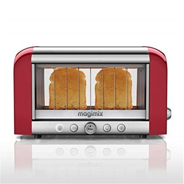 Commander In Chef 2 Slice Vision Toaster - Red CO1254870